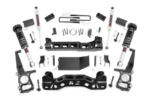 57441 | Rough Country 4 Inch Lift Kit For Ford F-150 4WD | M1 Struts, M1 Rear Shocks