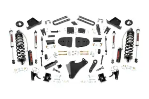 400258 | Rough Country 6 Inch Coilover Conversion Lift Kit For Ford F-250/F-350 Super Duty 4WD | V2 Monotube Shocks