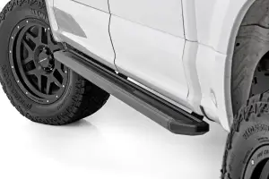 55005 | Rough Country Multi Color LED Running Boards For Ford F-150, F-150 Lightning, F-250/F-350 Super Duty & Raptor | Crew Cab