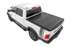 Rough Country - 47319550B | Rough Country Hard Low Profile Bed Cover For Dodge Ram 1500 & 2500 Or Ram 1500, 2500 & 3500 | 5' 7" Bed - Image 3