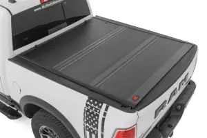 47319550B | Rough Country Hard Low Profile Bed Cover For Dodge Ram 1500 & 2500 Or Ram 1500, 2500 & 3500 | 5' 7" Bed