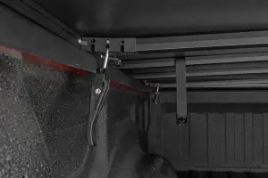 Rough Country - 41207650A | Rough Country Soft Tri-Fold Bed Cover For Chevrolet Silverado/GMC Sierra 1500, 2500 & 3500 | 6' 7" Bed Without Cargo Management System - Image 4
