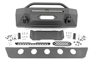 Rough Country - 10744 | Rough Country Front Bumper For Toyota 4Runner 2WD/4WD | Black Series Light - Image 1