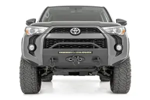 Rough Country - 10744 | Rough Country Front Bumper For Toyota 4Runner 2WD/4WD | Black Series Light - Image 4
