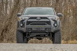 Rough Country - 10744 | Rough Country Front Bumper For Toyota 4Runner 2WD/4WD | Black Series Light - Image 7