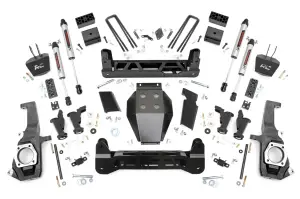 10370 | Rough Country 5 Inch Lift Kit For Chevrolet/GMC 2500 HD & 3500 HD | V2 Monotube Shocks