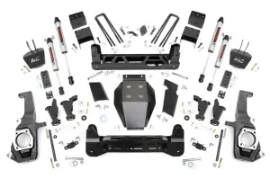 10470 | Rough Country 7.5 Inch Lift Kit For Chevrolet/GMC 2500 HD & 3500 HD | V2 Monotube Shocks