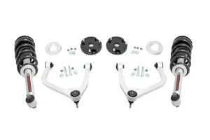 11430 | Rough Country 3.5 Inch Lift Kit For Chevrolet Tahoe/Suburban Or GMC Yukon XL/Yukon 1500 4WD | Aluminum Finish Control Arm, Lifted N3 Struts