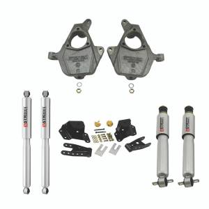 1009SP | Belltech 2 Inch Front / 4 Inch Rear Lowering Kit Street Performance Shocks (2001-2006 Silverado, Sierra 1500 2WD | Std. Cab / Short Bed)