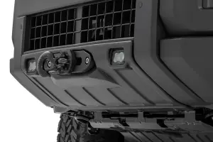 Rough Country - 10750 | Rough Country Hidden Winch Mount For Toyota Land Cruiser 4WD | With Yellow SAE Fog Light - Image 2