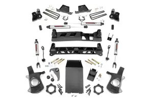 Rough Country - 25870 | Rough Country 4 Inch Lift Kit For Chevrolet Silverado/GMC Sierra 1500 4WD | V2 Monotube Shocks - Image 1