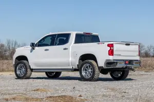 Rough Country - 28231RED_A | Rough Country 3.5 Inch Lift Kit For Chevrolet Silverado 1500 2WD/4WD | Red Finish Control Arm, Factory Rear Mono Leaf Spring, N3 Strut With N3 Rear Shocks - Image 6