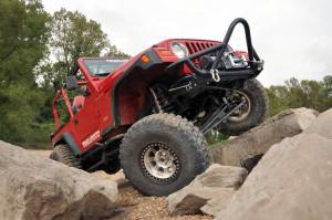Rough Country - 65970 | Rough Country 6 Inch Lift Kit For Jeep Wrangler TJ 4WD | Long Arm, V2 Monotube Shocks - Image 3