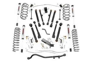 66270 | Rough Country 6 Inch Lift Kit For Jeep Wrangler TJ 4WD | V2 Monotube Shocks