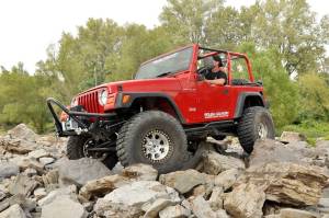 Rough Country - 66340 | Rough Country 4 Inch Lift Kit Jeep Wrangler TJ 4WD | Long Arm, M1 Monotube Shocks - Image 3