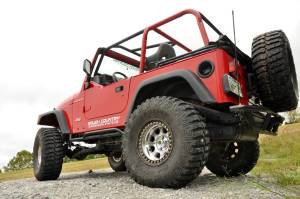 Rough Country - 66340 | Rough Country 4 Inch Lift Kit Jeep Wrangler TJ 4WD | Long Arm, M1 Monotube Shocks - Image 4