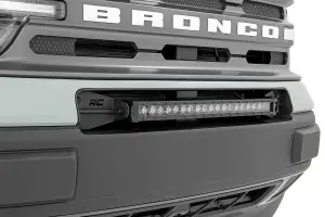 Rough Country - 70720BLDRL | Rough Country 20 Inch Black Series LED Light Bar | Single Row, Cool White DRL - Image 5