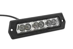 Rough Country - 70916A | Rough Country 6 Inch Chrome Series LED Lights | Flush Mount, Pair - Image 2