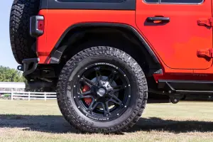 Rough Country - 711502 | Rough Country Caliper Covers For Jeep Wrangler JL / Wrangler Unlimited | Red, Rear, Sport Models (BR5 Brake Code) - Image 5