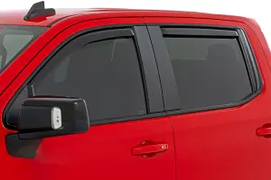 Rough Country - 811924 | Rough Country Side Window Deflectors In Channel Rain Guard For Crew Cab Chevrolet Silverado / GMC Sierra 1500/2500 HD/3500 HD - Image 4