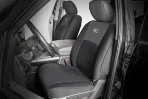 Rough Country - 91068 | Rough Country Neoprene Seat Covers For Ram 1500/2500/3500 2WD/4WD | Front & Rear, With Full Rear Seat - Image 2