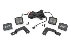 93189 | Rough Country LED Light Kit For Polaris Xpedition ADV-5 | Under Bed Mount, 2 Inch Cube Lights, Spectrum Series