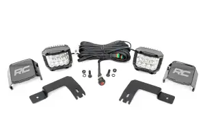 93190 | Rough Country LED Light Kit For Polaris Xpedition ADV-5 | Under Bed Mount, 2 Inch Cube Lights, 3 Inch Osram Wide Angle Series