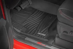 Rough Country - FF-2141 | Rough Country Flex-Fit Floor Mats For Chevrolet Silverado/GMC Sierra 1500/2500 HD/3500 HD | Front - Image 2