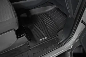 Rough Country - FF-5151 | Rough Country Flex-Fit Floor Mats For Ford F-150 / F-150 Lightning / Raptor | Front - Image 4