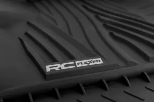 Rough Country - FF-5151 | Rough Country Flex-Fit Floor Mats For Ford F-150 / F-150 Lightning / Raptor | Front - Image 5