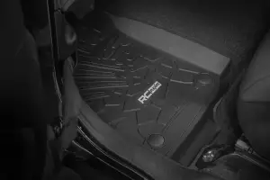 Rough Country - FF-6011 | Rough Country Flex-Fit Floor Mats For Jeep Wrangler Unlimited 4WD | Front - Image 3