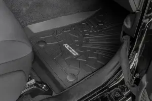 Rough Country - FF-6011_A | Rough Country Flex-Fit Floor Mats For Jeep Wrangler JL 4WD | 2 Door, Front - Image 2
