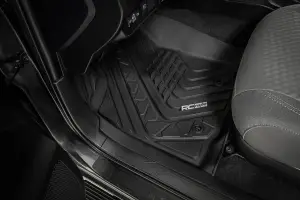 Rough Country - FF-7121 | Rough Country Flex-Fit Floor Mats For Toyota Tacoma 2/4WD | Front - Image 3