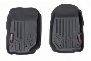 M-6142 | Rough Country Floor Mats Jeep Wrangler JK Unlimited 4WD | 4 Door, Front