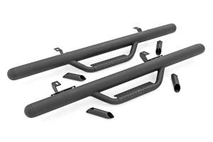 RCJ1846B | Rough Country Full Length Nerf Steps For Jeep Wrangler JL 4WD | 2 Door