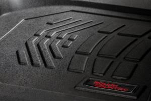Rough Country - SM21613 | Rough Country Floor Mats For Chevrolet Silverado/GMC Sierra 1500/2500 HD/3500 HD | Crew Cab, Front & Second Row, Front Row Bench Seat - Image 3