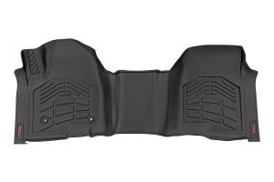 SM2165 | Rough Country Floor Mats For Chevrolet Silverado/GMC Sierra 1500/2500 HD/3500 HD | Crew Cab, Front Row, Front Row Bench Seat