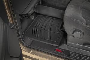 Rough Country - SM2991A | Rough Country Sure Fit Floor Mats For Chevrolet Silverado / GMC Sierra 1500 & Classic | Extended Cab, Front - Image 2