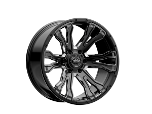 Rough Country - TW407C-20908413-12 | Rough Country Torque Prime Wheel | Gloss Black With Milled Accent / 20x9 / 6x5.5 / -12mm - Image 2