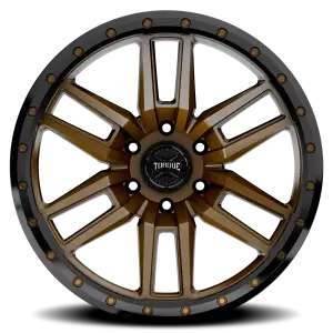 TW411C-1790760700 | Rough Country Torque Pritchett Wheel | Bronze With Black Lip / 17x9 / 6x5.5 / 0mm