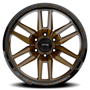 TW411C-20908407-12 | Rough Country Torque Pritchett Wheel | Bronze With Black Lip / 20x9 / 6x5.5 / -12mm