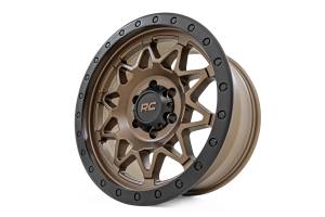 Rough Country - 78170912 | Rough Country 78 Series Wheel | Simulated Beadlock / Bronze With Black Lip / 17x8.5 / 6x5.5 / 0mm - Image 2