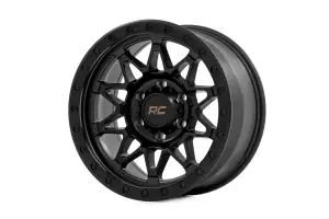 Rough Country - 78181218B | Rough Country 78 Series Wheel | Simulated Beadlock / Black / 18x9 / 5x5 / -12mm - Image 2