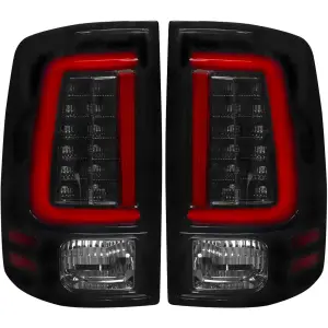 264336BKS | Recon (Replaces OEM LED ONLY) OLED Tail Lights Scanning OLED Turn Signals in Smoked (2009-2023 Ram 1500 Classic | 2014-2018 Ram 2500, 3500)