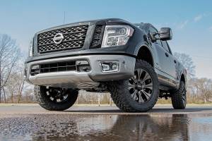 Rough Country - 83430RED | Rough Country 3 Inch Lift Kit For Nissan Titan 2WD/4WD | Red Finish Arm, No Struts, Premium N3 Shocks - Image 7