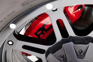 Rough Country - 71142_A | Rough Country Caliper Covers For Jeep Gladiator JT | Red, Front and Rear - Image 7