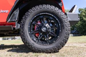 Rough Country - 71142_A | Rough Country Caliper Covers For Jeep Gladiator JT | Red, Front and Rear - Image 13