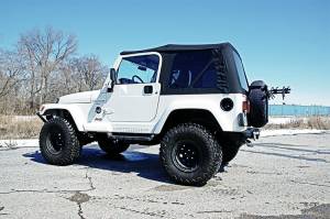Rough Country - RC85020.35 | Rough Country Replacement Soft Top For Jeep Wrangler TJ | Black Denim, 2-Door, Full Steel Doors - Image 3