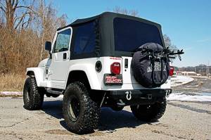 Rough Country - RC85020.35 | Rough Country Replacement Soft Top For Jeep Wrangler TJ | Black Denim, 2-Door, Full Steel Doors - Image 4