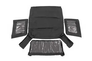RC85460.35 | Rough Country Replacement Soft Top For Jeep Wrangler JK | Black Denim, 2 Door